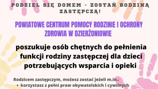 Podziel się domem – zostań rodziną zastępczą