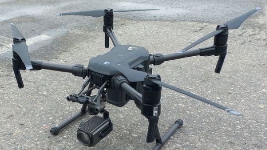 Policyjny dron nad drogami powiatu dzierżoniowskiego