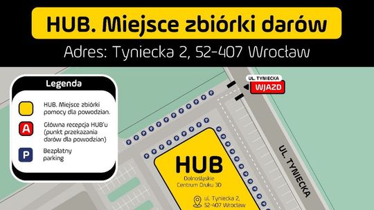 POMOC DLA POWODZIAN - HUB WE WROCŁAWIU I WAŁBRZYCHU