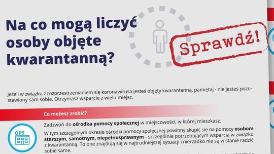 POMOC OSOBOM W KWARANTANNIE
