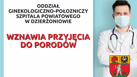 „PORODÓWKA” W DZIERŻONIOWIE WZNAWIA PRZYJĘCIA