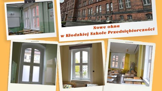 Powiat Kłodzki inwestuje w szkoły, w kłodzkiej KSP wymieniono okna