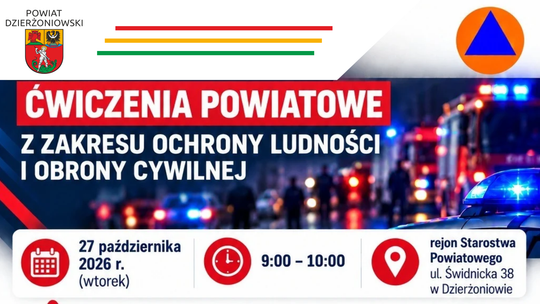 Powiatowe ćwiczenia z zakresu ochrony ludności i obrony cywilnej