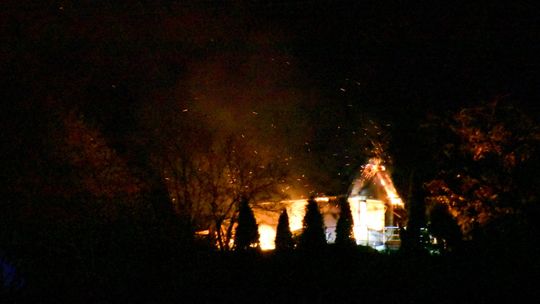 Pożar altanki w Bielawie