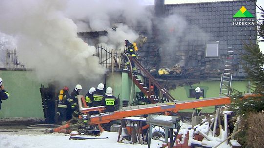 POŻAR DOMU W GRODZISZCZU