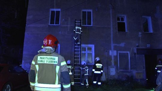 Pożar domu wielorodzinnego w Bielawie