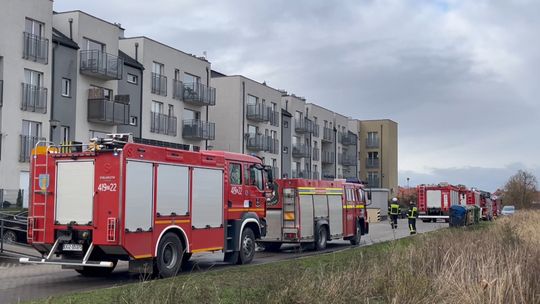 Pożar mieszkania w Bielawie