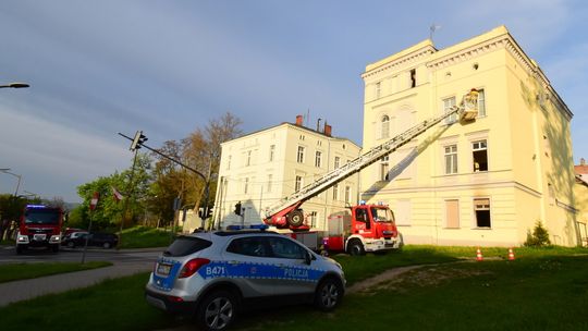 Pożar mieszkania w Dzierżoniowie
