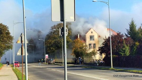 Pożar szkoły w Sobótce