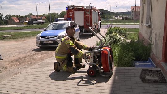 POŻAR W DOMU WIELORODZINNYM