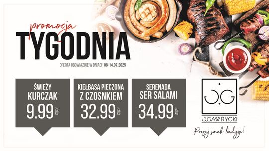Promocja Tygodnia od 8 do 14 lipca w sklepach Jerzego Gawryckiego