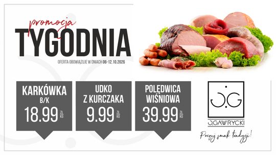 Promocja Tygodnia w dniach od 6 do 12 października 2026 w sklepach Jerzego Gawryckiego