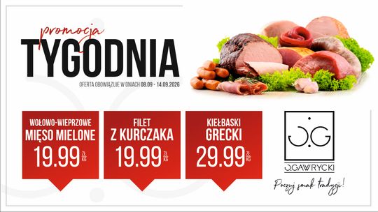 Promocja Tygodnia w dniach od 8 do 14 września 2026 w sklepach Jerzego Gawryckiego