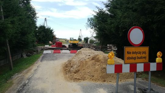 Przebudowa przepustu w Jędrzejowicach. Uwaga objazd