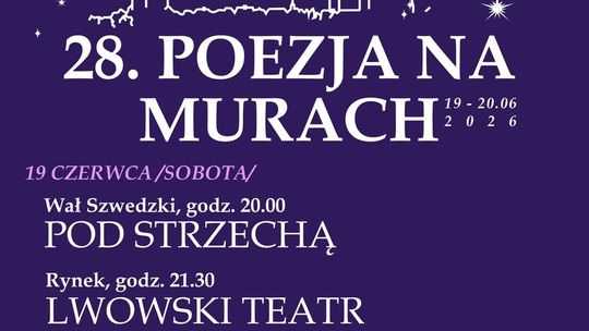 Przed nami 28. POEZJA NA MURACH