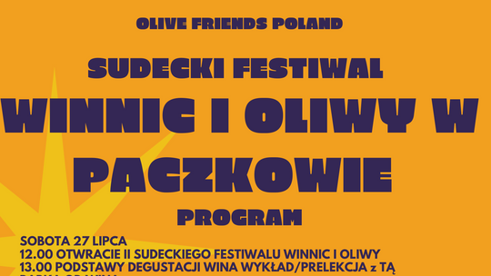 Przed nami II Festiwal Winnic i Oliwy