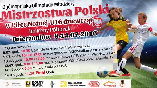 PRZED NAMI MISTRZOSTWA POLSKI DZIEWCZĄT W DZIERŻONIOWIE 