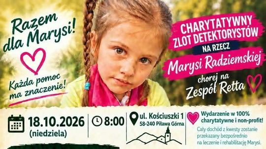 Razem dla Marysi! Charytatywny Zlot Detektorystów w Piławie Górnej