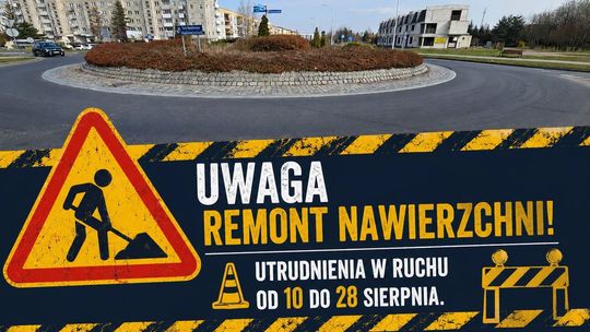 Remont ronda im. ks. Jerzego Popiełuszki. Zmiany w organizacji ruchu i komunikacji miejskiej