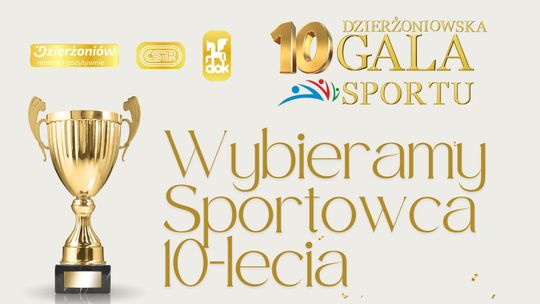 Rozpoczynamy głosowanie na Sportowca 10-lecia w Dzierżoniowie