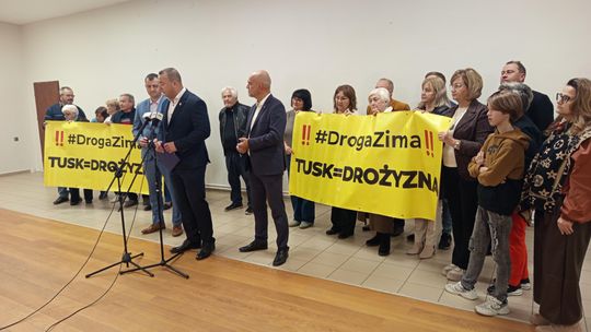 Roztocznik. Konferencja prasowa senatora Aleksandra Szweda pod hasłem "Droga Zima"