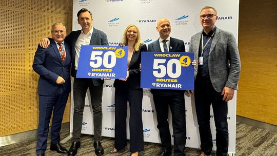 Ryanair ogłasza rekordowy rozkład lotów z Wrocławia