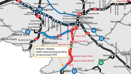 S8 Bardo–Kłodzko nabiera tempa – GDDKiA wybrała wykonawcę!