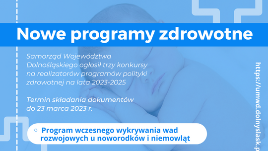 Samorząd Województwa Dolnośląskiego stawia na profilaktykę zdrowia