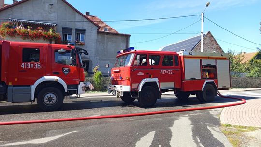 Słupice. Pożar domu jednorodzinnego