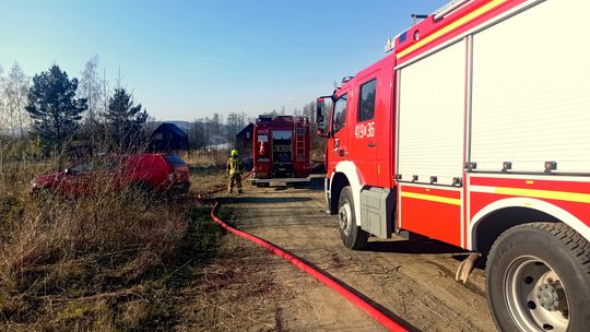 Słupice. Pożar domu letniskowego
