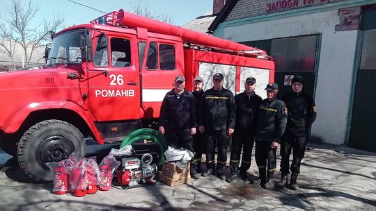 Strażacy z Ukrainy podziękowali Gminie Bardo