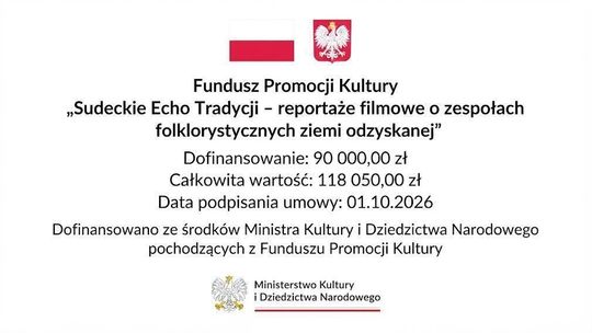 Sudeckie Echo Tradycji: Telewizja Sudecka z ministerialnym dofinansowaniem na projekt o zespołach folklorystycznych!