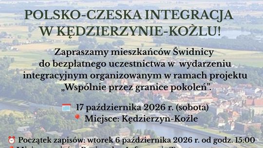 Świdniczanie spotkają się z sąsiadami zza granicy. Bezpłatny wyjazd do Kędzierzyna-Koźla