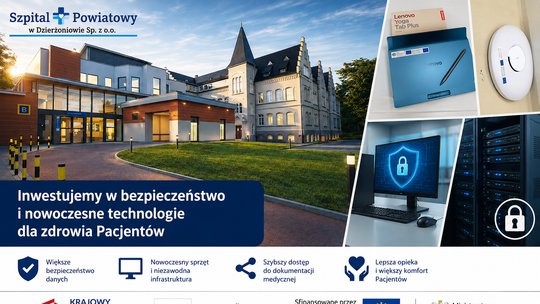 Szpital wzmacnia cyberbezpieczeństwo i rozwija e-usługi dzięki środkom z KPO