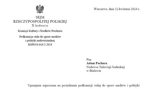 Telewizja Sudecka będzie reprezentowana w Sejmie