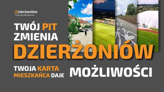Twój PIT zmienia Dzierżoniów. Rozlicz się u nas i zyskaj Kartę Mieszkańca!