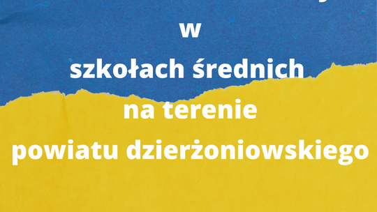 UCZNIOWIE Z UKRAINY W SZKOŁACH ŚREDNICH NA TERENIE POWIATU DZIERŻONIOWSKIEGO
