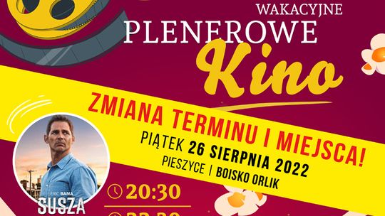 UWAGA! Kino plenerowe w Pieszycach już w najbliższy piątek