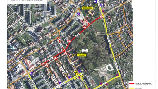 UWAGA! OD 18 LUTEGO ZMIANA ORGANIZACJI RUCHU W OBRĘBIE 1-GO MAJA