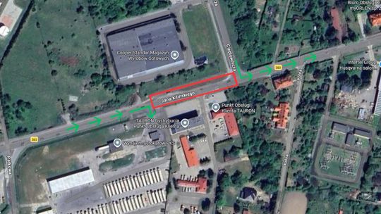 UWAGA! Remontowany dotychczas odcinek ulicy Kilińskiego w Dzierżoniowie (od torów do ulicy Ciepłowniczej) zostanie otwarty dla ruchu.