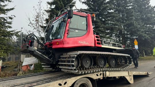 W Górach Sowich pojawił się ratrak