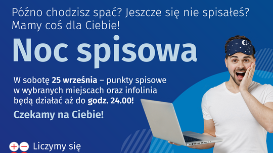 W NAJBLIŻSZĄ SOBOTĘ - NOC SPISOWA