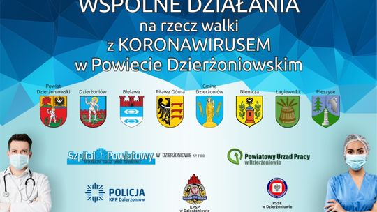 WSPÓLNE DZIAŁANIA NA RZECZ WALKI Z KORONAWIRUSEM W POWIECIE DZIERŻONIOWSKIM