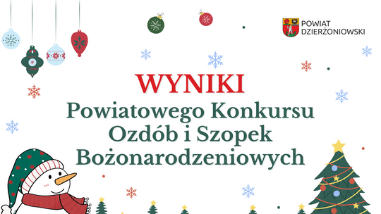 Wyniki Powiatowego Konkursu Ozdób i Szopek Bożonarodzeniowych