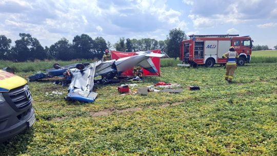Ząbkowice Śląskie, interwencja LPR do wypadku awionetki