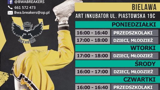 Zapisz się na break dance – dzień otwarty BWA Breakers