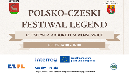 Zapraszamy na Polsko-Czeski Festiwal Legend w Arboretum Wojsławice