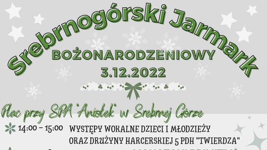 Zapraszamy na Srebrnogórski Jarmark Bożonarodzeniowy