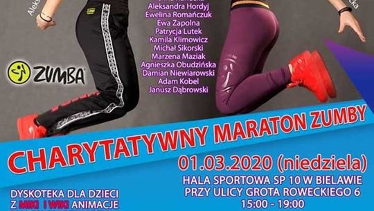 ZAPRASZAMY NA ZUMBA MARATON DO BIELAWY