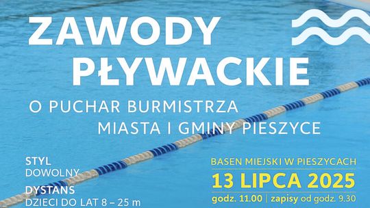 Zawody pływackie na basenie miejskim